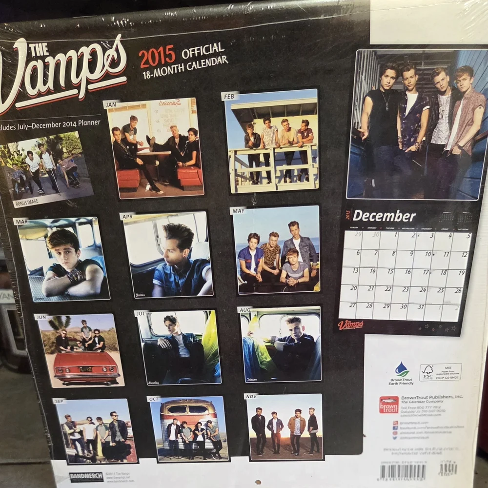 🆕️🎁The Vamps 2015 (2026) Official Calendar🎅